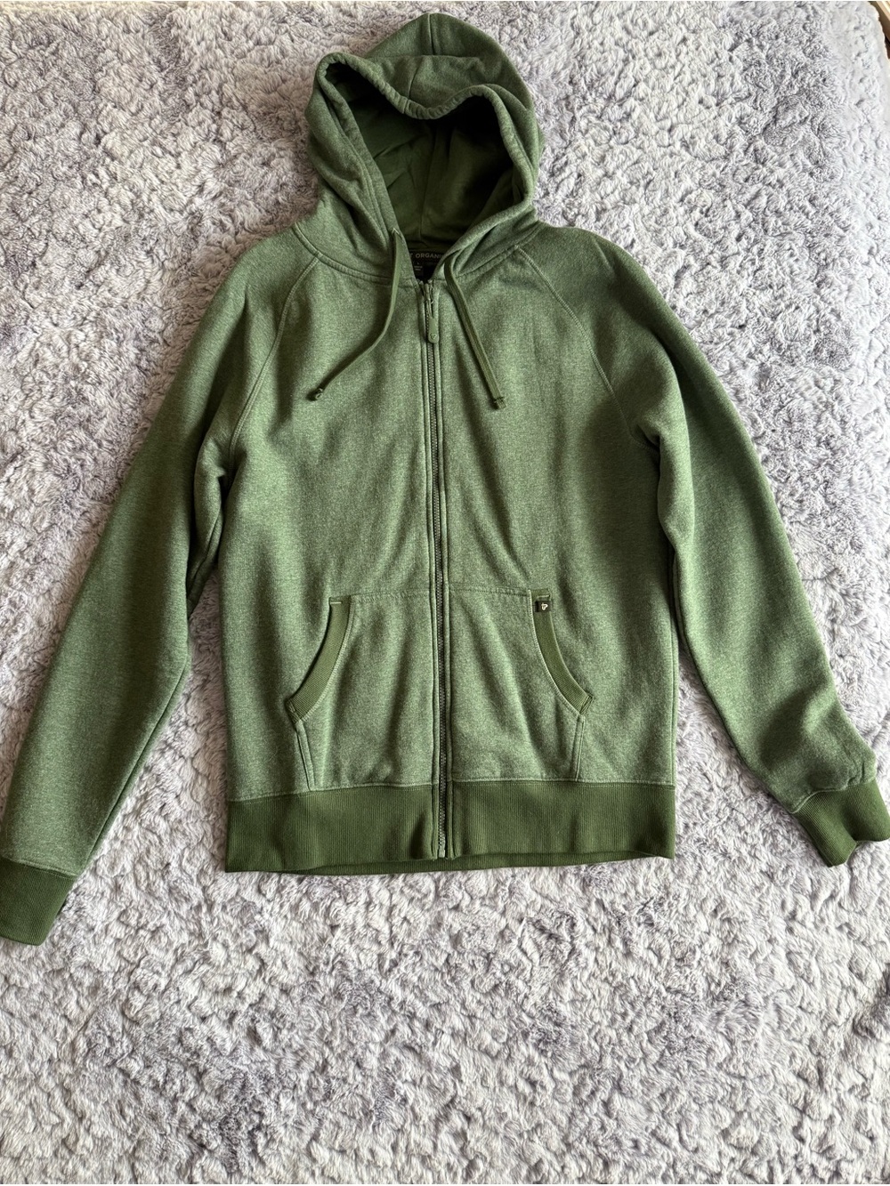 pact organic | Green Zip Hoodie | Men’s | L